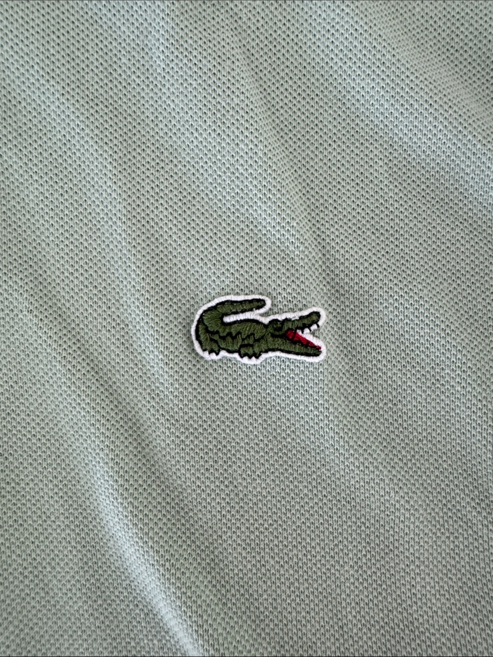 Lacoste Size 7 Mint Green Polo
